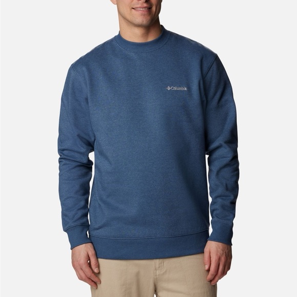 Columbia Other - Columbia Men's Blue Heathered‎ Crewneck Sweatshirt Pullover Fleece Size XL